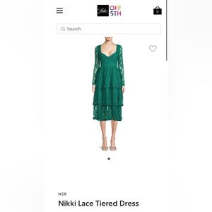 NSR Nikki Lace Green Dress